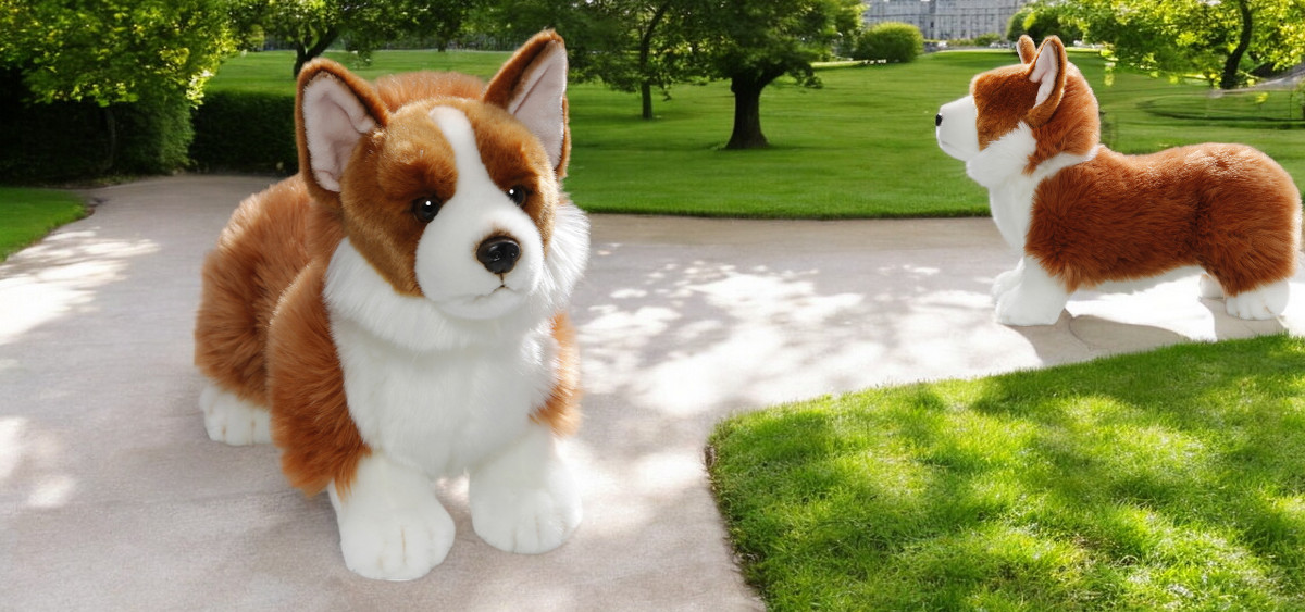 Soft Toy Corgi Dogs Stuffed Animals Plueschtier