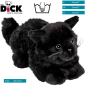Preview: Cat lying black | soft toy | stuffed animal | plush toy