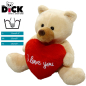 Preview: Teddy Bear with Heart beige | soft toy | stuffed animal | plush toy