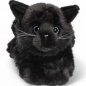 Preview: Cat lying black | soft toy | stuffed animal | plush toy