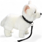 Preview: German Shepherd Dog white with Lead | soft toy | stuffed animal | plush toy