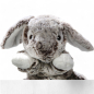 Preview: Plüschtier: Hase sitzend grau | Kuscheltier | Stofftier