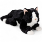 Preview: Cat lying black-white | soft toy | stuffed animal | plush toy