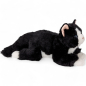 Preview: Cat lying black-white | soft toy | stuffed animal | plush toy