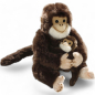 Preview: Chimpanzee Monkey with baby | soft toy | stuffed animal | plush toy