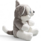 Preview: Plüschtier: Husky sitzend mit großen Augen | Kuscheltier | Stofftier