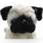 Preview: Plüschtier: Mops Welpe sitzend | Kuscheltier | Stofftier