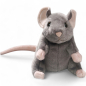 Preview: Plüschtier: Maus grau aufrecht stehend | Kuscheltier | Stofftier