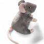 Preview: Plüschtier: Maus grau aufrecht stehend | Kuscheltier | Stofftier