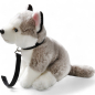 Preview: Plüschtier: Husky sitzend mit Leine | Kuscheltier | Stofftier
