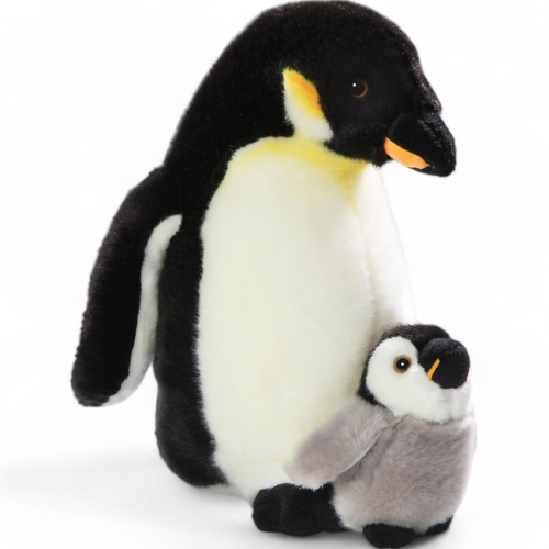 Plüschtier: Pinguin mit Baby | Kuscheltier | Stofftier