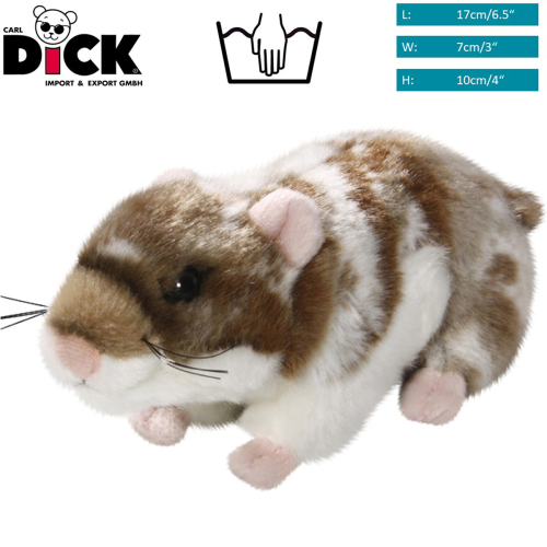 Plüschtier: Hamster dunkelbraun | Kuscheltier | Stofftier