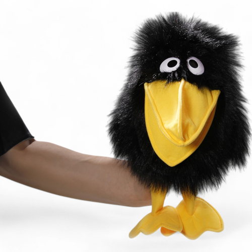 Raven Hand Puppet | soft toy | stuffed animal | plush toy