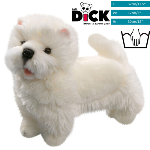 Plüschtier: Westie, West Highland Terrier stehend | Kuscheltier | Stofftier