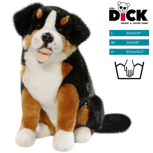 Plüschtier: Berner Sennenhund sitzend | Kuscheltier | Stofftier