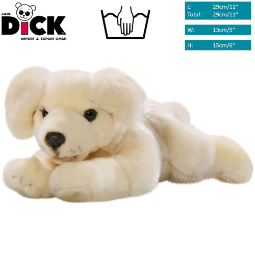 Plüschtier: Golden Retriever Welpe liegend | Kuscheltier | Stofftier
