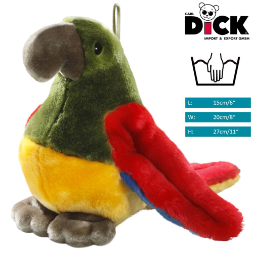 Parrot yellow-red | soft toy | stuffed animal | plush toy