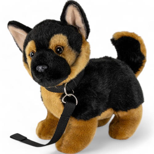 German Shepherd Dog with Lead | soft toy | stuffed animal | plush toy