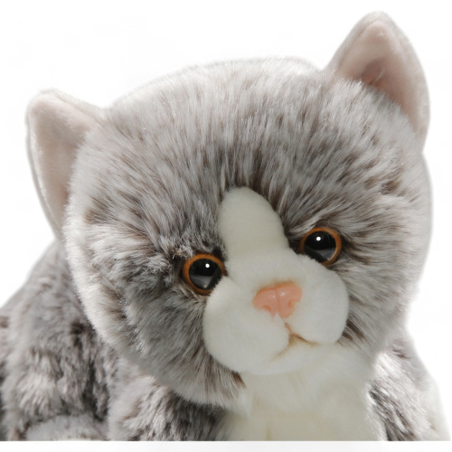 Plüschtier: Katze grau | Kuscheltier | Stofftier