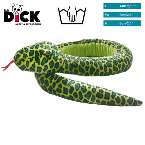 Snake green with rattle, Rattlesnake | soft toy | stuffed animal | plush toy