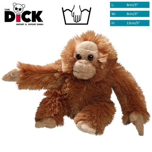 Orangutan monkey sitting | soft toy | stuffed animal | plush toy