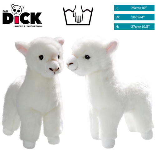 Plüschtier: Lama stehend weiß | Kuscheltier | Stofftier