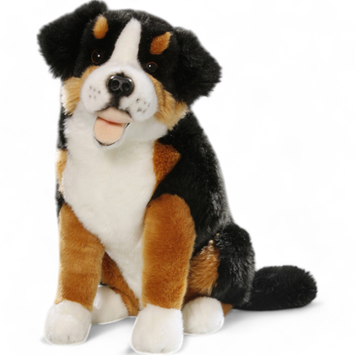 Plüschtier: Berner Sennenhund sitzend | Kuscheltier | Stofftier