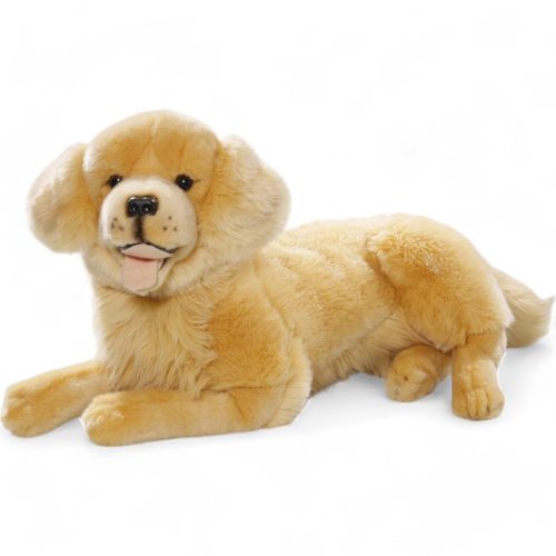 Golden Retriever lying | soft toy | stuffed animal | plush toy