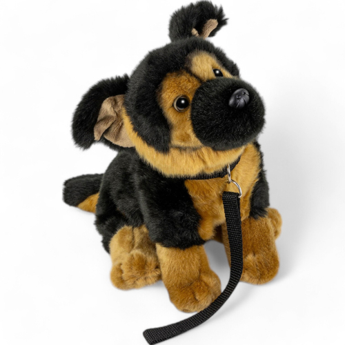 German Shepherd Dog with Lead | soft toy | stuffed animal | plush toy