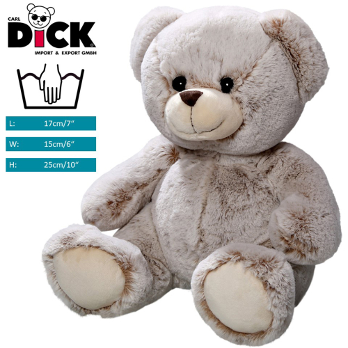 Plüschtier: Bär, Teddy sitzend superweich beige | Kuscheltier | Stofftier