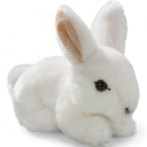 Rabbit Bunny sitting white | soft toy | stuffed animal | plush toy