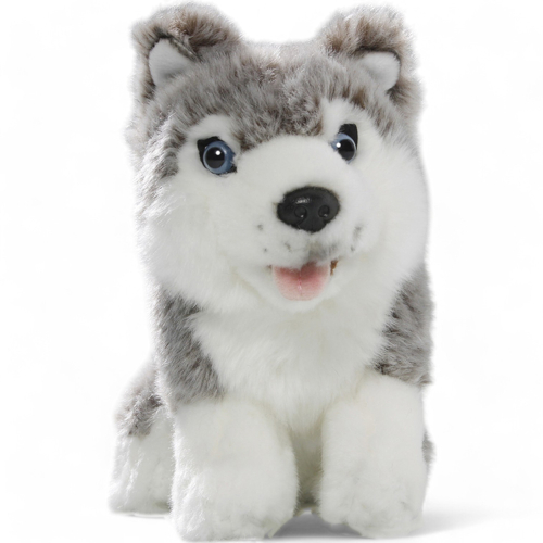 Husky sitting | soft toy | stuffed animal | plush toy