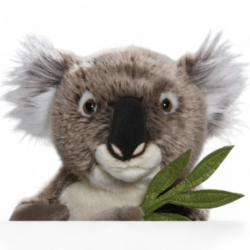 Plüschtier: Koala Bär mit Blatt | Kuscheltier | Stofftier