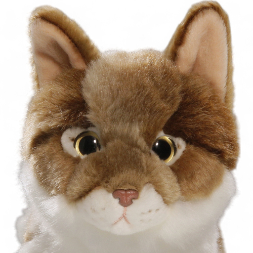 Cat brown-white | soft toy | stuffed animal | plush toy