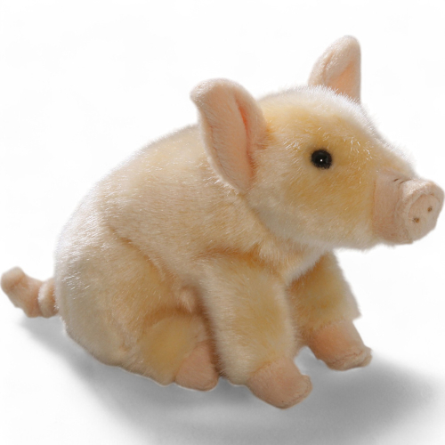 Plüschtier: Schwein sitzend | Kuscheltier | Stofftier