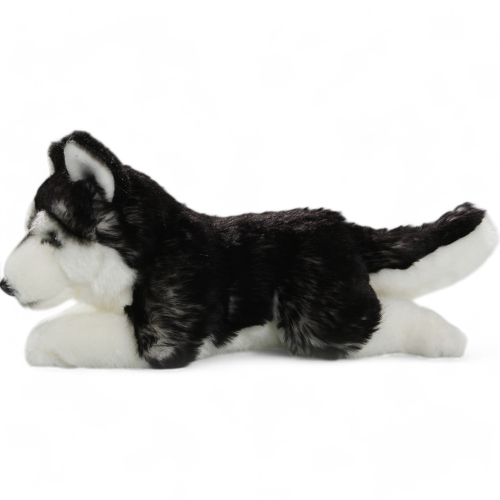 Husky black lying | soft toy | stuffed animal | plush toy