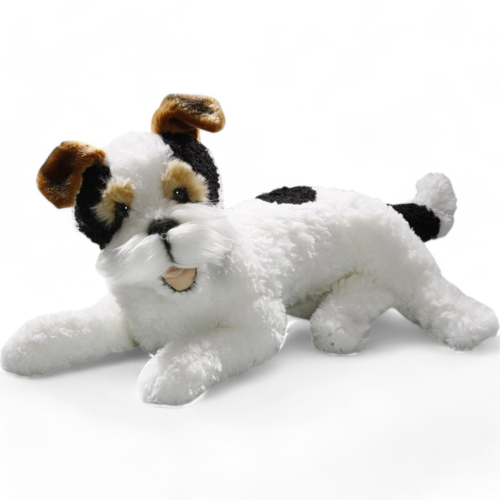 Plüschtier: Fox Terrier liegend | Kuscheltier | Stofftier