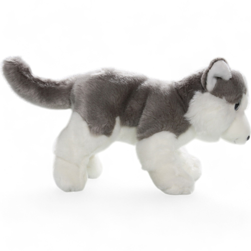 Plüschtier: Husky mit großen Augen | Kuscheltier | Stofftier