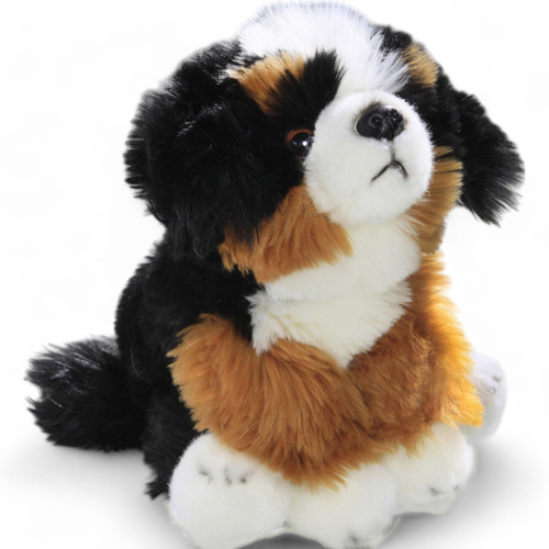 Plüschtier: Berner Sennenhund Welpe sitzend | Kuscheltier | Stofftier