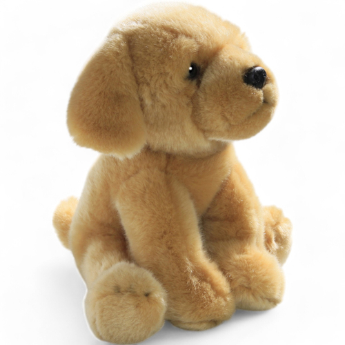 Plüschtier: Golden Retriever Welpe sitzend | Kuscheltier | Stofftier