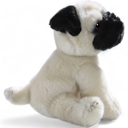 Plüschtier: Mops Welpe sitzend | Kuscheltier | Stofftier