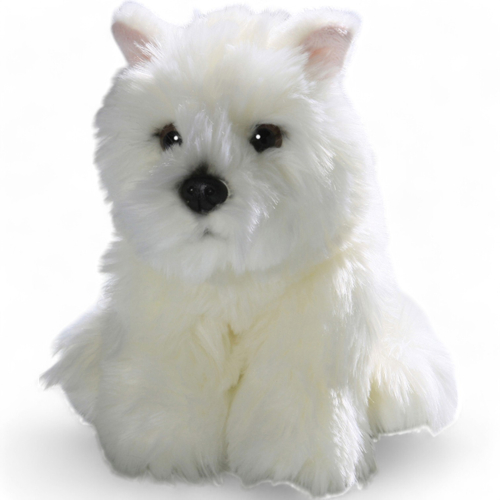 Westie, West Highland Terrier Welpe sitzend, Plüschtier