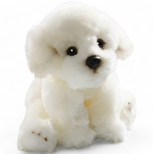 Bichon Dog sitting | soft toy | stuffed animal | plush toy