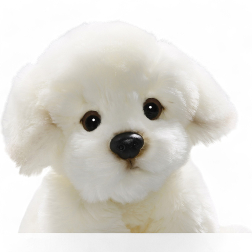 Bichon Dog sitting | soft toy | stuffed animal | plush toy