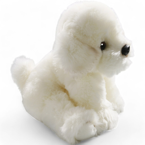 Bichon Dog sitting | soft toy | stuffed animal | plush toy