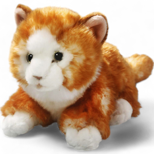 Cat lying brown | soft toy | stuffed animal | plush toy