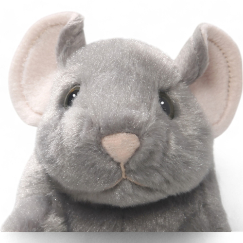 Plüschtier: Maus grau aufrecht stehend | Kuscheltier | Stofftier