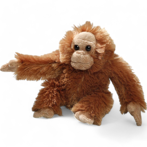 Plüschtier: Orang-Utan Affe sitzend | Kuscheltier | Stofftier