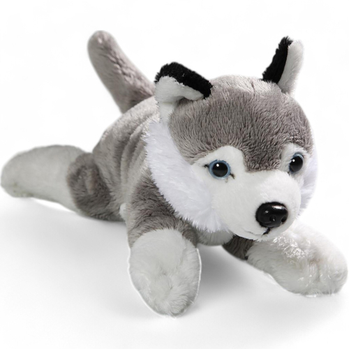 Husky Dog lying | soft toy | stuffed animal | plush toy