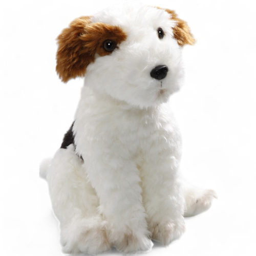 Plüschtier: Fox Terrier sitzend | Kuscheltier | Stofftier